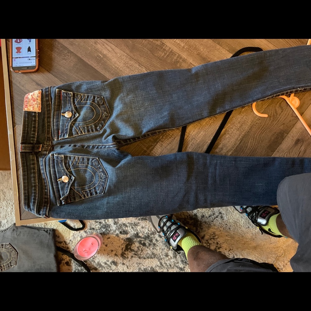 3 pairs of woman’s true religion jeans